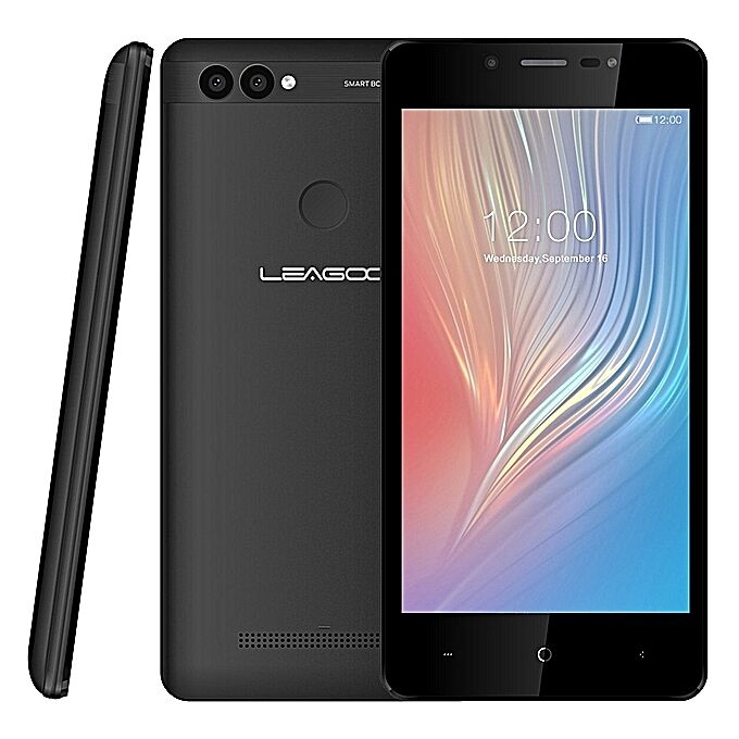 LEAGOO POWER 2 Black (2GB RAM,16GB ROM) 5 Inch, Android 8.1, 3200mAh, Face ID & Fingerprint, 8MP & 2MP+5MP - Image 1