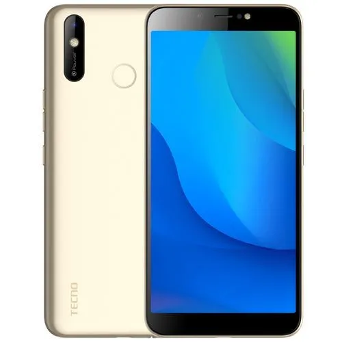 Tecno Pouvoir 3 Air (LC6a) 6.0" 5000mAh, Android™ 9.0, 16GB + 1GB RAM, 4G LTE, 8+8MP Camera, 2.0GHz Face ID, Fingerprint - Champagne Gold - Image 1