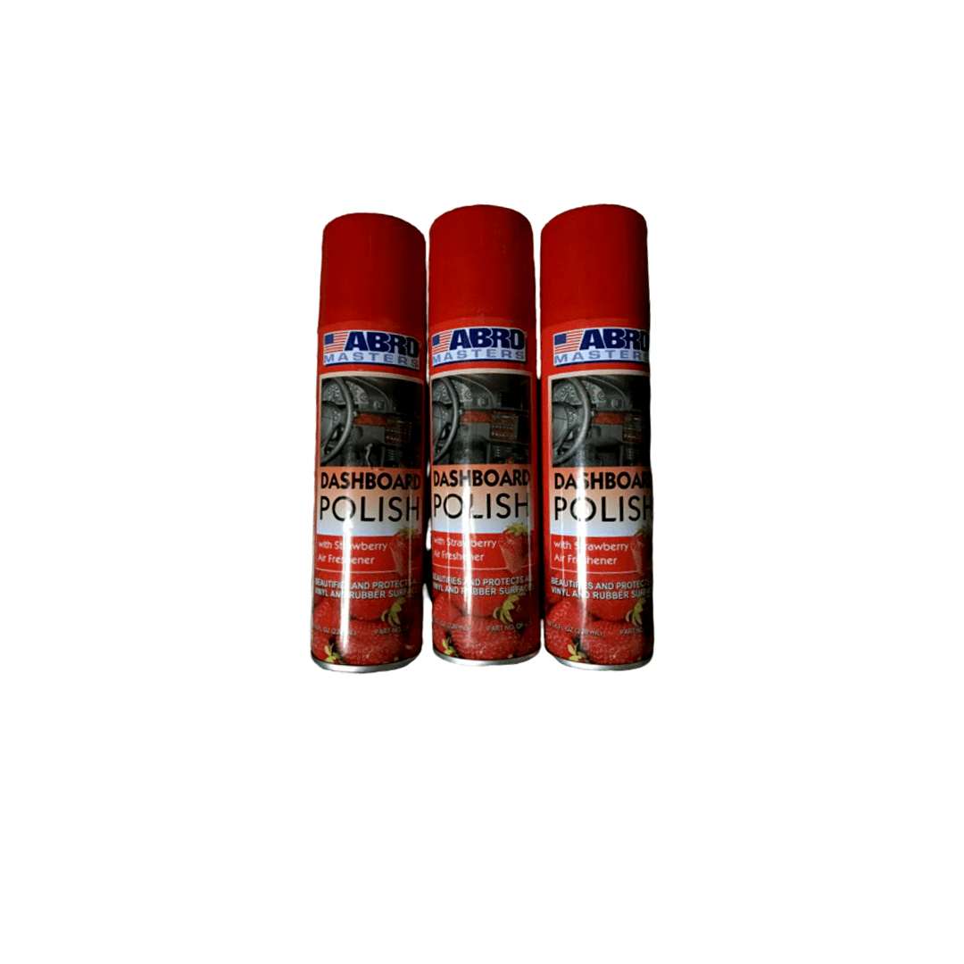 ABRO3 Abro Scented Dashboard Polish Strawberry Scented(3pcs) - Image 1