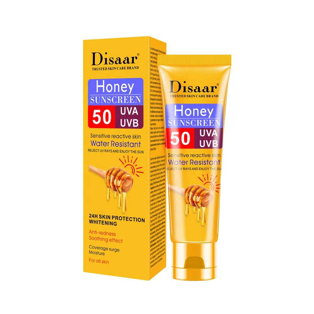 HLB1rcjxT3HqK1RjSZFEq6AGMXXaQ.jpg_q50 (1) Disaar brand 24H honey anti sensitive reactive skin water resistant whitening sunscreen cream - Image 1