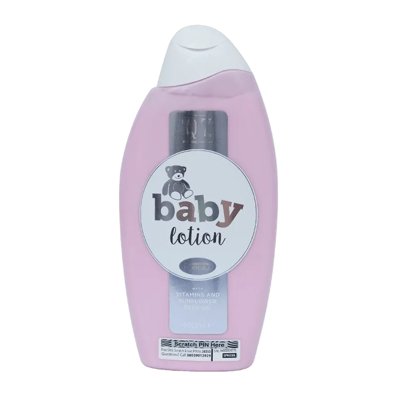 Q7 Paris Baby Lotion (‘Angel Flower’) With VITAMINS And Sunflower Seed Oil – 400ml - Image 1