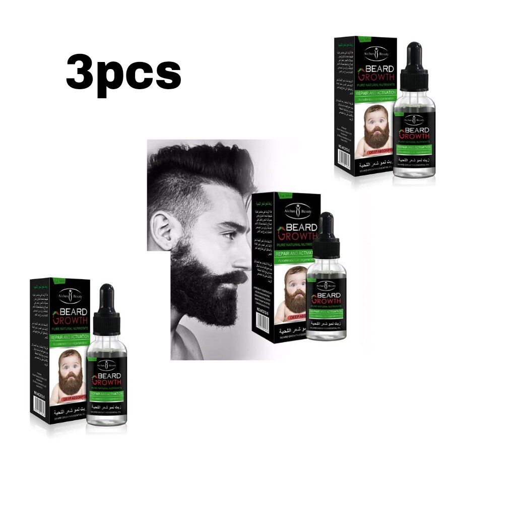 PicsArt_02-11-04.41.45 Aichum beauty beard hair growth essential oil x3pcs - Image 1