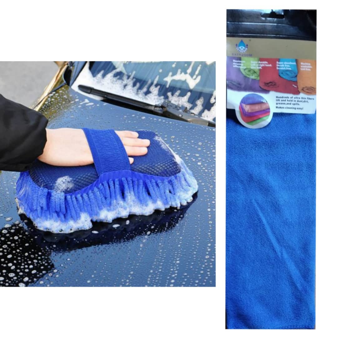 Car wash sponge and wipe cloth - Image 1