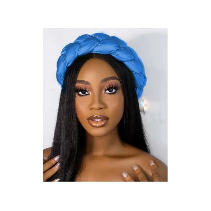 1 - 2021-07-25T113125.238 Ladies braid hair band (sky Blue) - Image 1