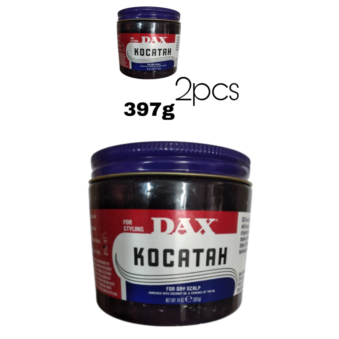 Dax kocatah styling for dry hair 2pcs - Image 1