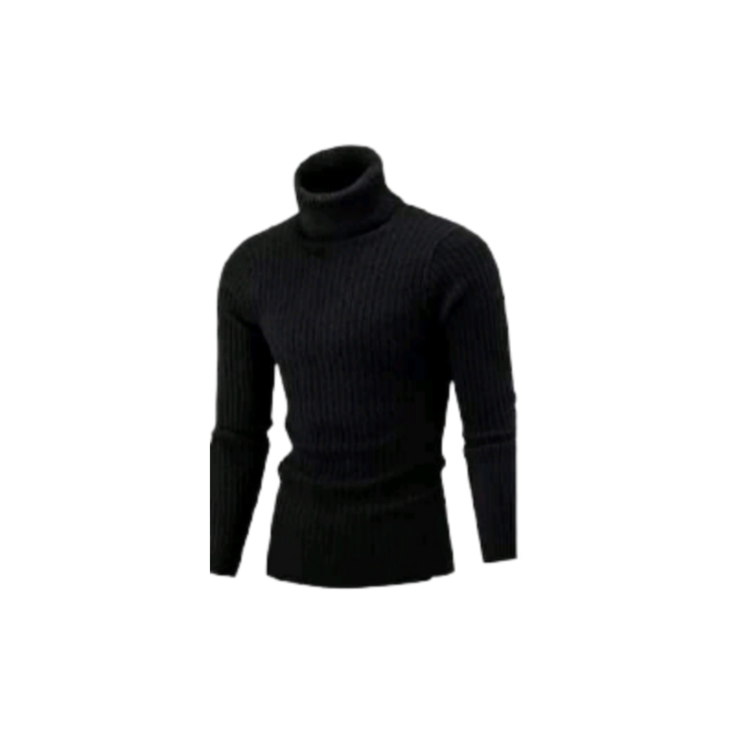 Men's Turtle Neck -Black - Image 1