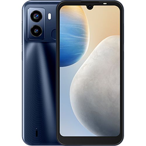 1 (21) Tecno POP 6 (BE7) 6.1" HD+, 2GB RAM + 32GB ROM, 5000mAh, 4G LTE, 5MP + 5MP Camera, Android 11, Fingerprint - Blue + Free Case - Image 1