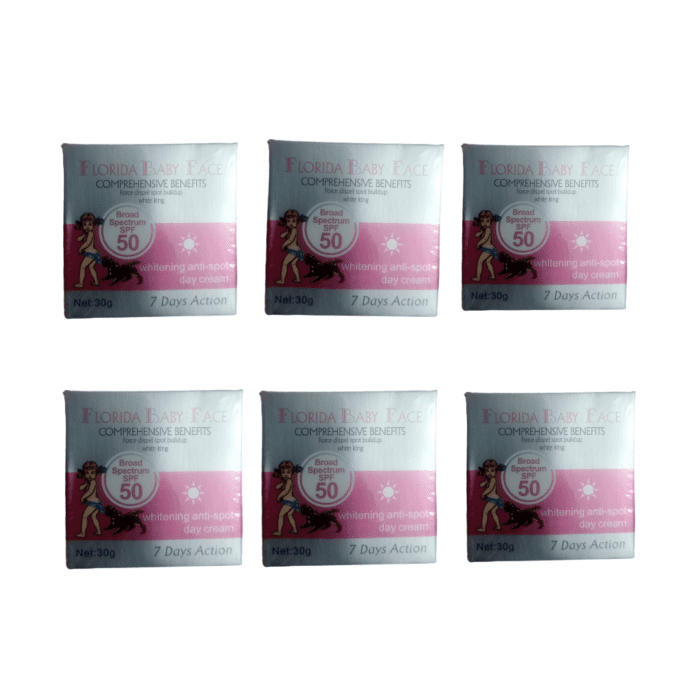 Florida Baby Face Lightening Anti-spot Face Cream - 30g x 6 Pieces - Image 1