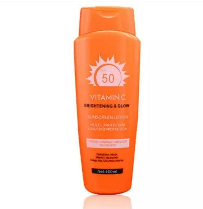 Sun SPF 50 Vitamin C Brightening And Glow Sunscreen Body Lotion - 400ml - Image 1