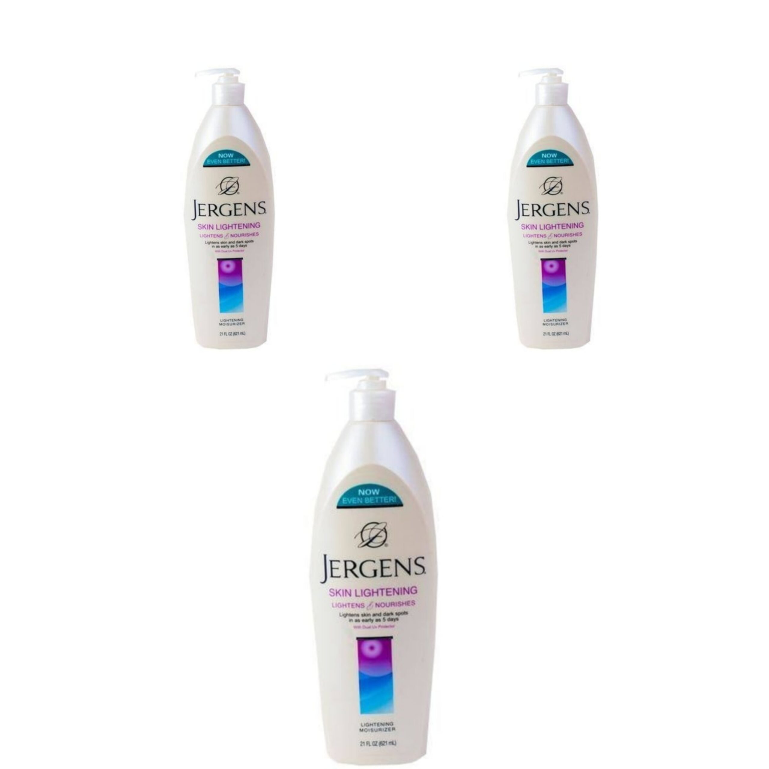 Jergens Skin Lightening Lotion 621ml x3pcs - Image 1
