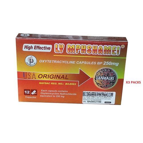 Danmaliki Ly Mphshamei Capsules For ALL Bacterial Infections - 3 Pack - Image 1