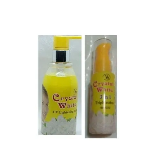 1 (66) Crystal White Uv Lightening Milk & Triple Action Serum - Image 1