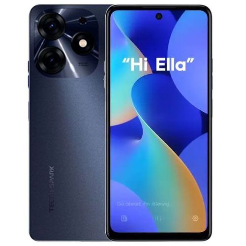 Tecno Spark 10(KI5q) 6.6" HD+ 8GB RAM/128GB ROM Android 13 - Black - Image 1