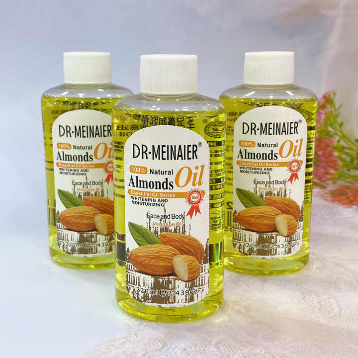 Dr Meinaier 100% Natural Almonds Oil 220ml x 3 Pieces - Image 1
