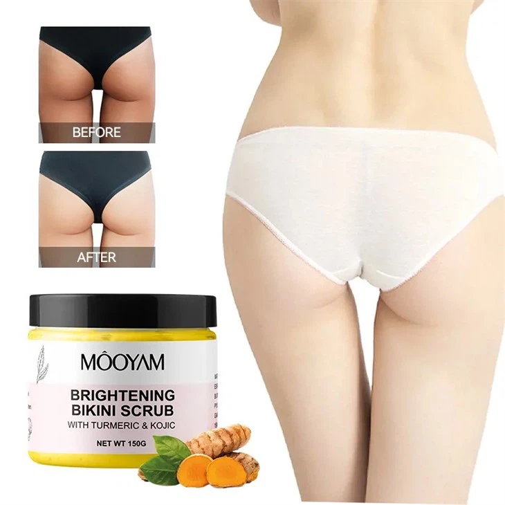 mooyam-brightening-bikini-scrub0137f9a3-d060-4fe0-9c72-398a723cb4d3 MOOYAM Brightening Bikini Scrub With Turmeric & Kojic - 150g - Image 1