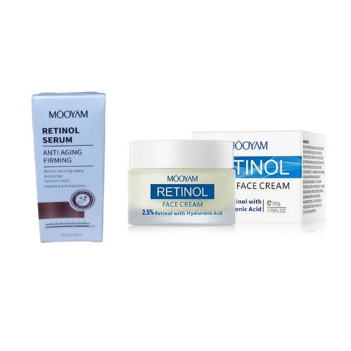 Retinol Face Cream 50g & Anti Aging Firming Serum