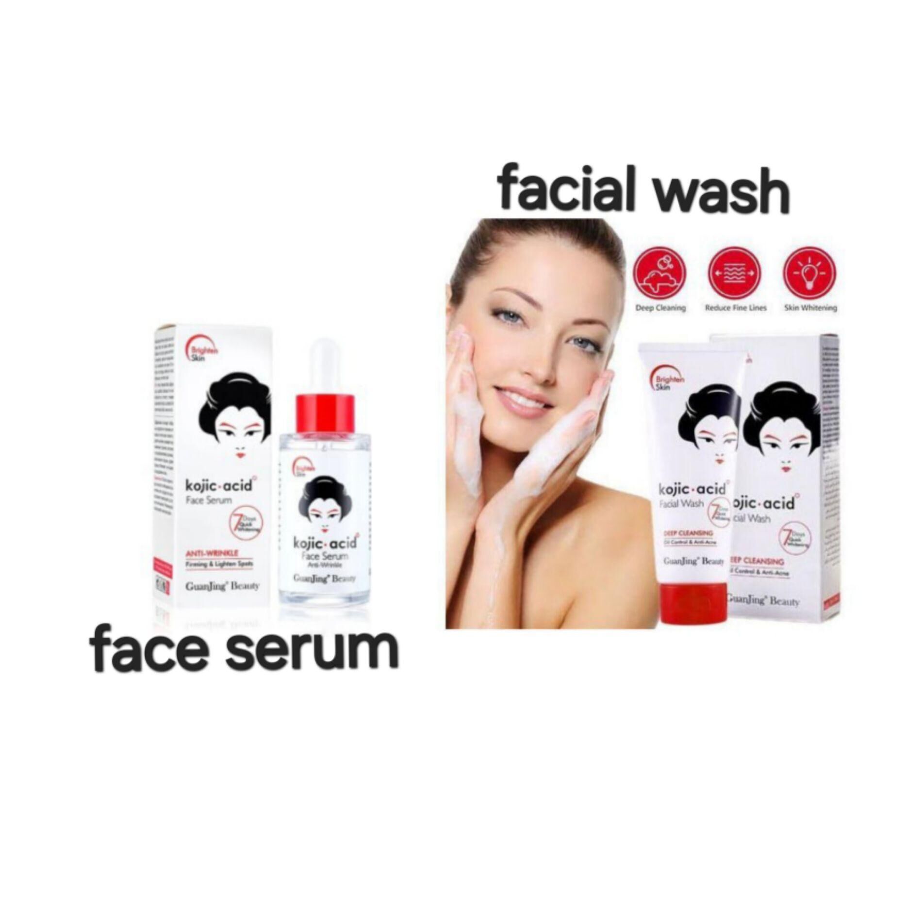 Kojic acid face serum & facial wash
