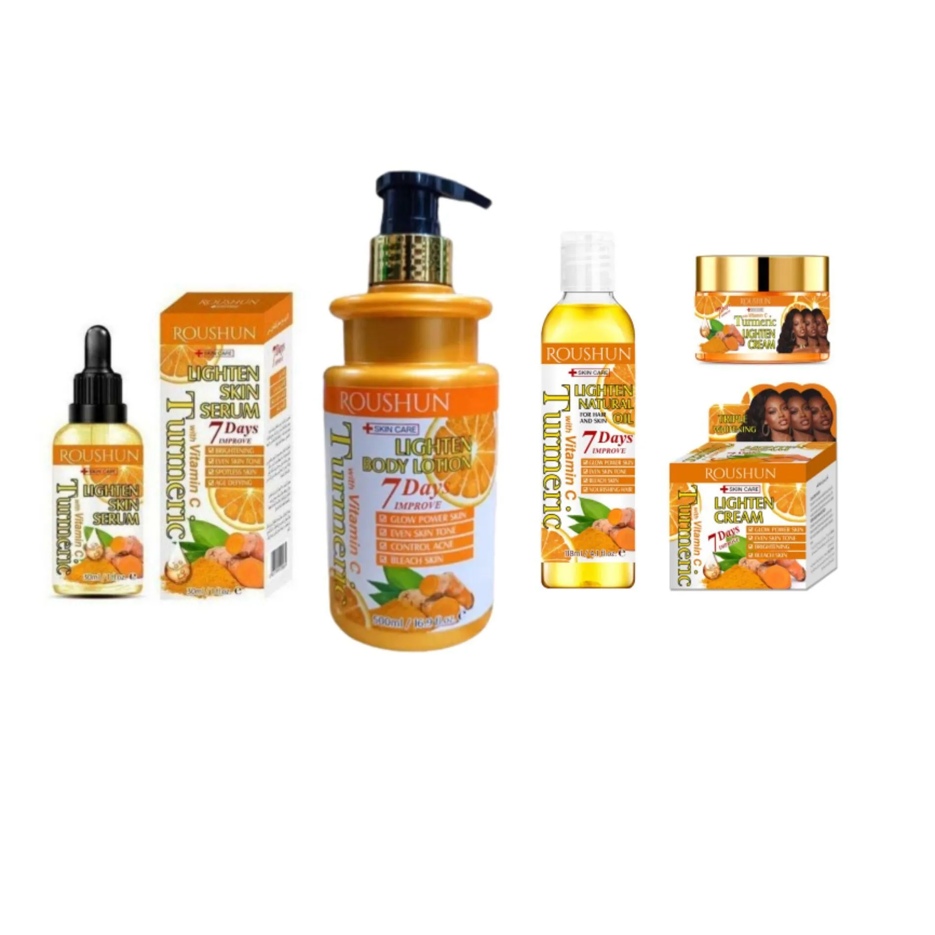 Turmeric lighten skin serum Lotion oil & cream