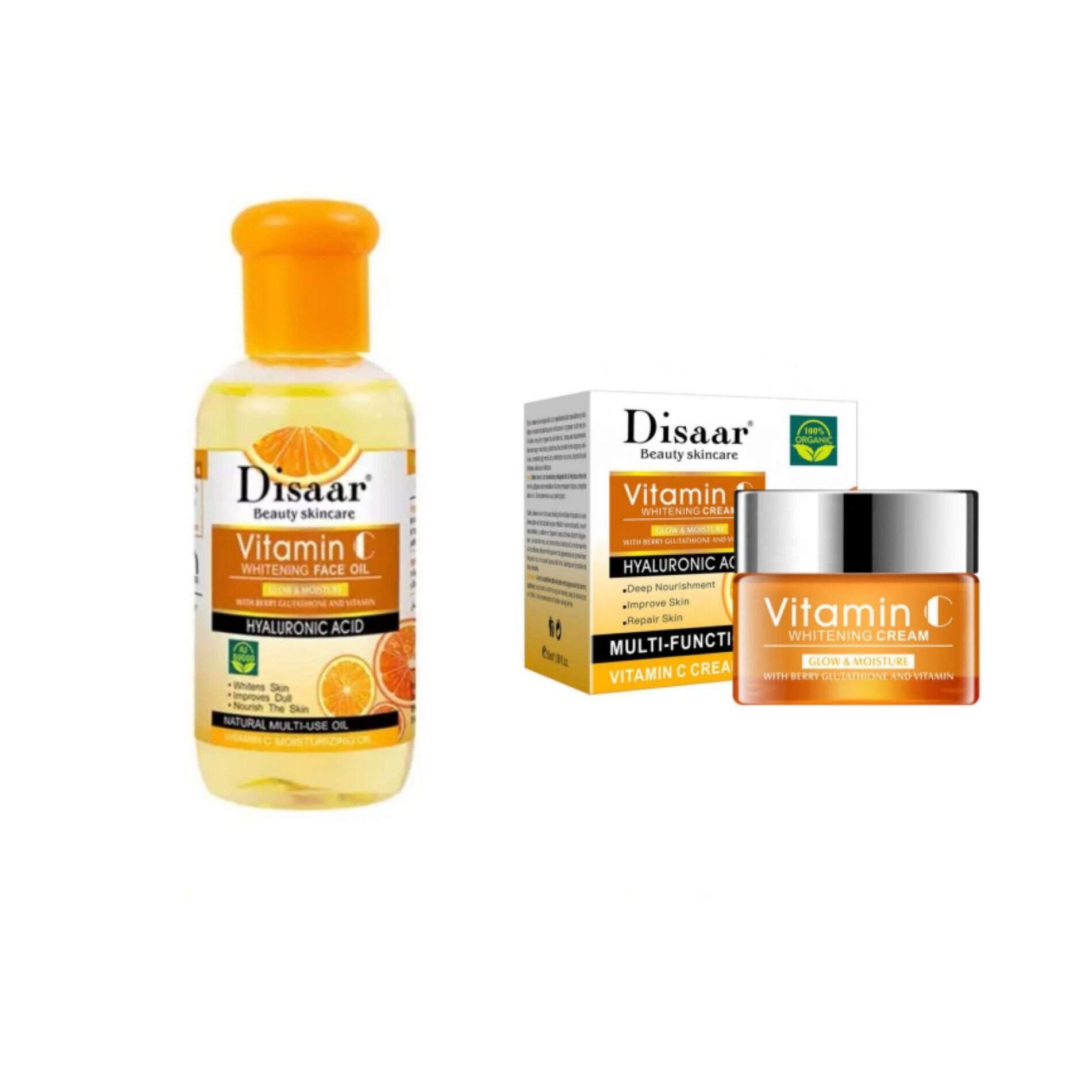 Vitamin c hyaluronic Face oil & cream