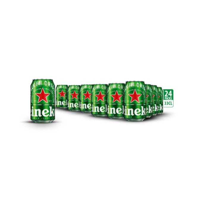 a2 Heineken Lager Beer - 33cl Can X 24 - Image 1