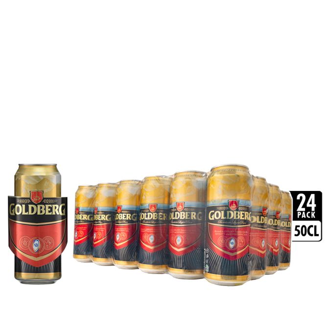a7 Goldberg Lager Beer - 50cl Can X 24 - Image 1