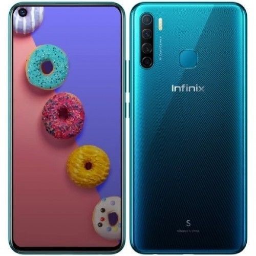 Infinix S5 X652A, 128GB ROM, 6GB RAM, 4G LTE, 6.6'', 32MP FF+ 4 AI CAMERAS, 4000 MAh,FINGERPRINT-QUETZAL CYAN - Image 1