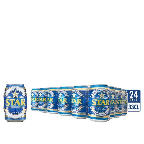 1 – 2020-03-16T094752.370 Star Lager Beer - 33cl Can X 24 - Image 1
