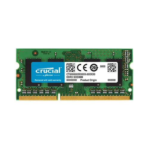 crucial-8gb-ddr3l-1600-sodimm-laptop-memory-ct102464bf160b.jpg Crucial 8GB DDR3L-1600 SODIMM Laptop (RAM) Memory CT102464BF160B - Image 1