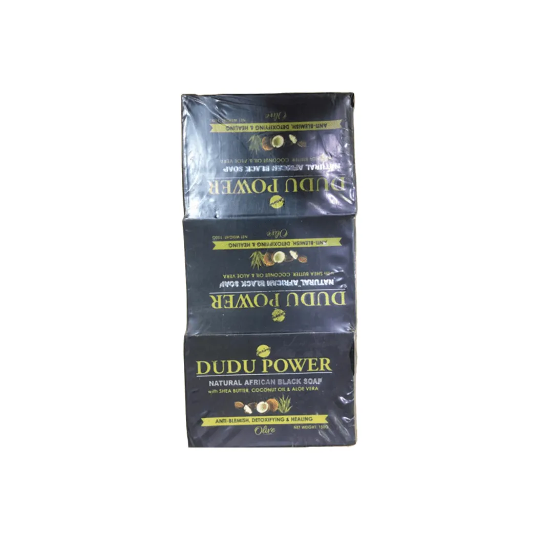 dudu Dudu Power Dudu Power Black Soap - Olive 150G X 6 - Image 1