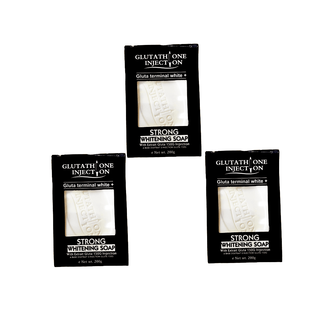 3black Glutathione Injection strong Whitening Soap(3pcs) - Image 1