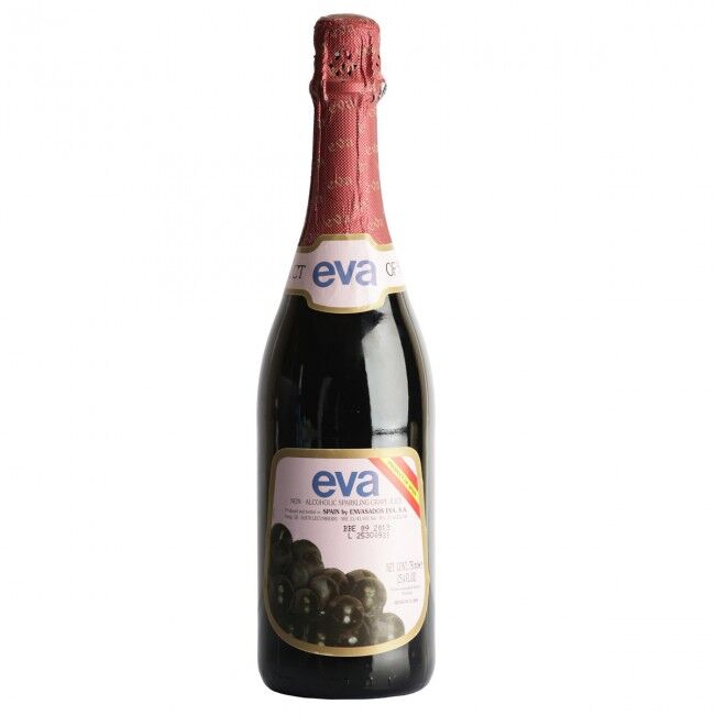 base_8_43_1 Eva Sparkling Grape Non Alcoholic Wine -75CL x6 Bottles (1 pack) - Image 1