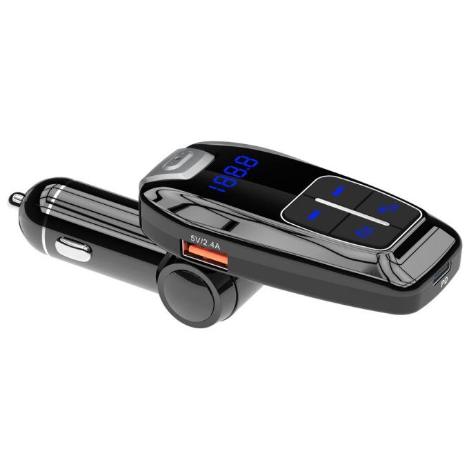 BC59-Car-Bluetooth-FM-Transmitter-Hands-free-MP3-Player-18W-PD-USB-Charger.jpg_960x960 BC59 Car Bluetooth FM Transmitter Hands-free MP3 Player 18W PD USB Charger - Image 1