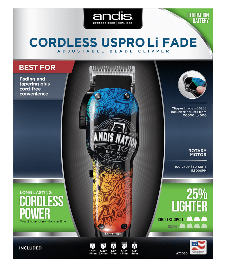 Andis Cordless Uspro Li Fade Professional Blade Clipper - Image 1