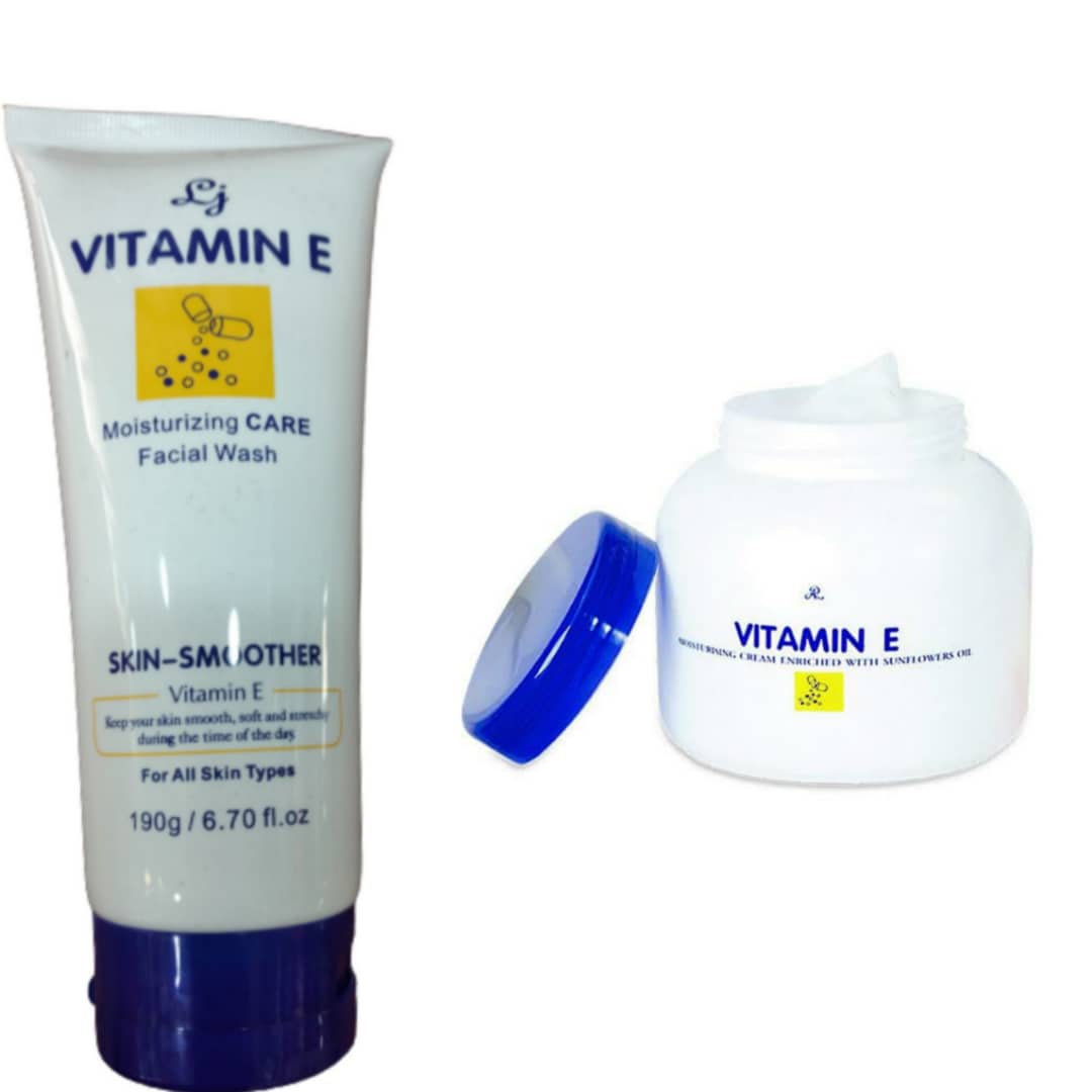 2in1 vitamin E facial wash + vitamin E face cream - Image 1
