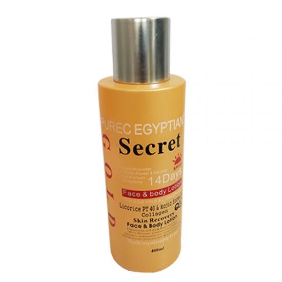Purec Egyptian Secret Gold face and body lotion 400ml - Image 1