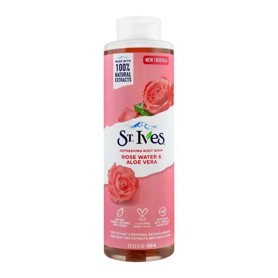 images – 2021-05-19T182800.209 St Ives Rose Water And Aloe Vera Exfoliating Body Wash - 650ml - Image 1