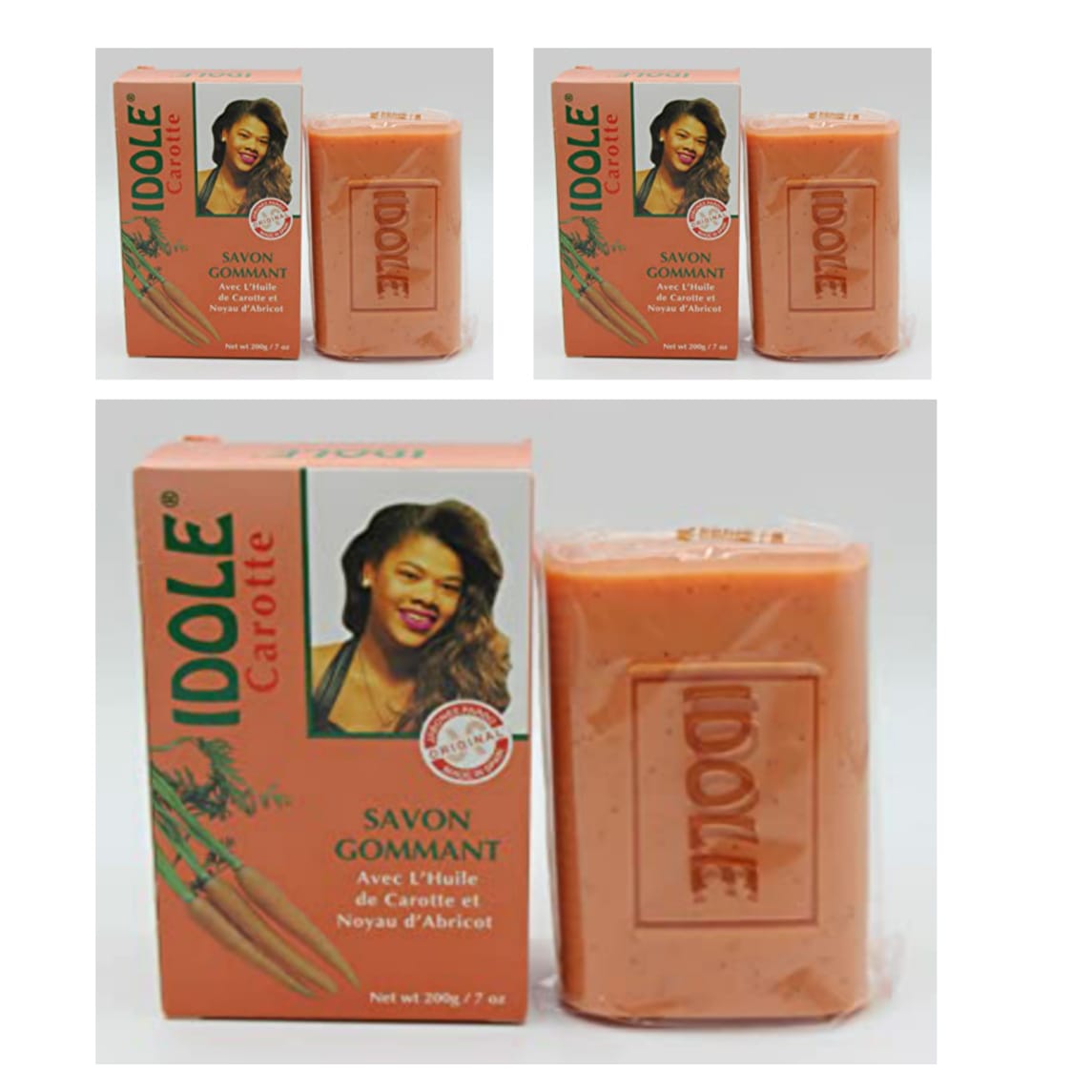 Idole Carrote Savon Grommet Soap - 3 Pieces - Image 1