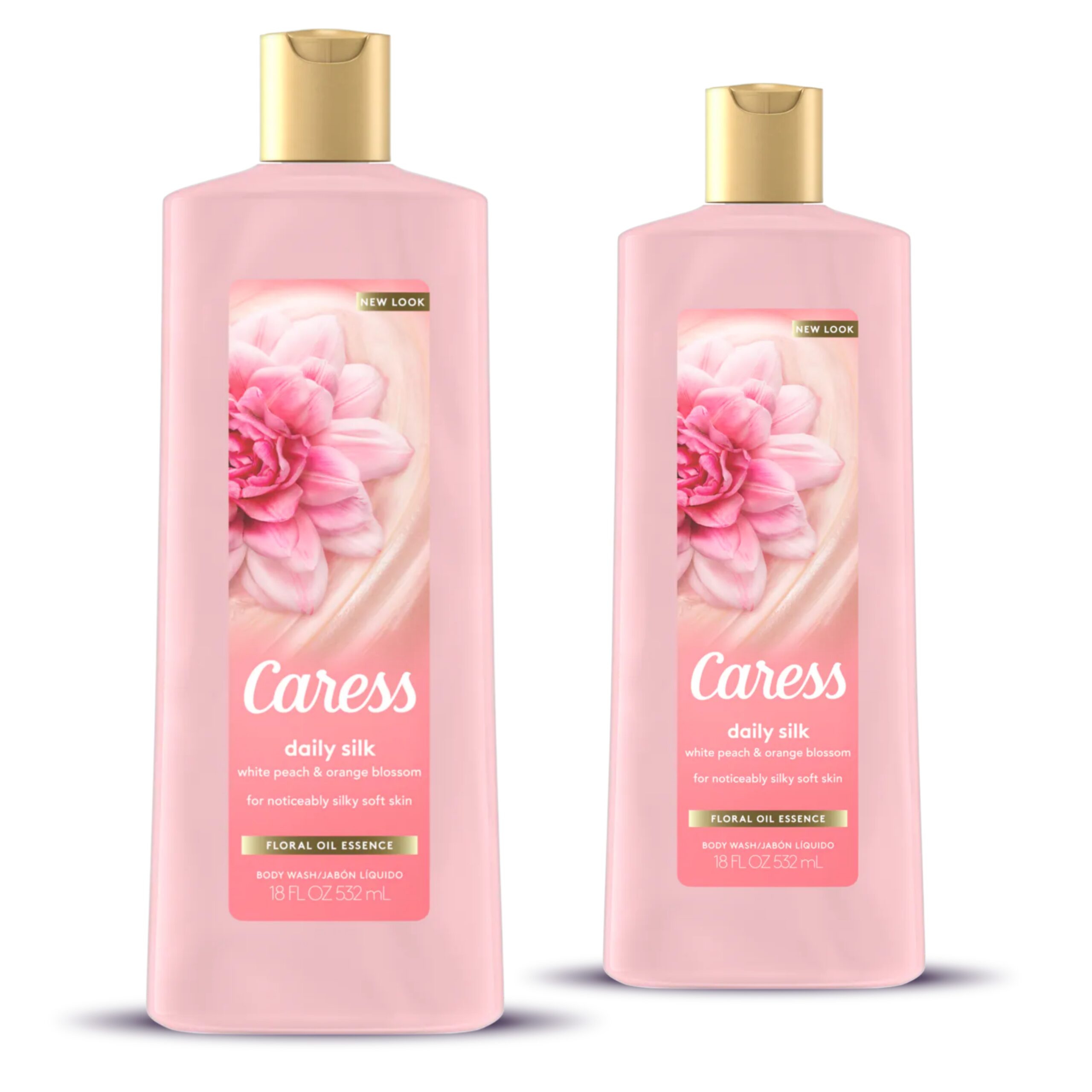 Picsart_22-01-26_22-42-42-757 Caress Daily Silk body wash 532ml x2 - Image 1