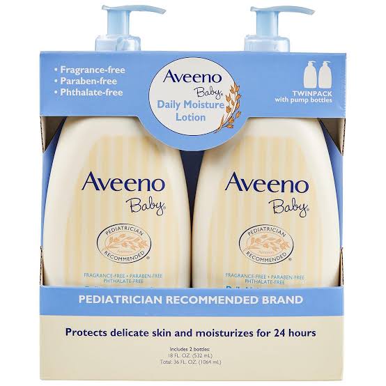 Aveeno Baby Daily Moisturize Lotion a pack of 2 lotions - Image 1