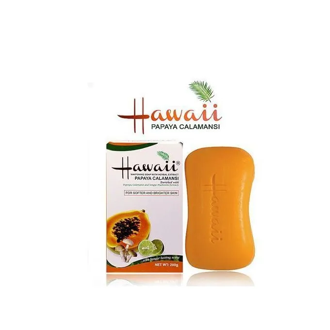 z1 HAWAII Papaya Calamansi Beauty Soap -200g (Pack of 4) - Image 1