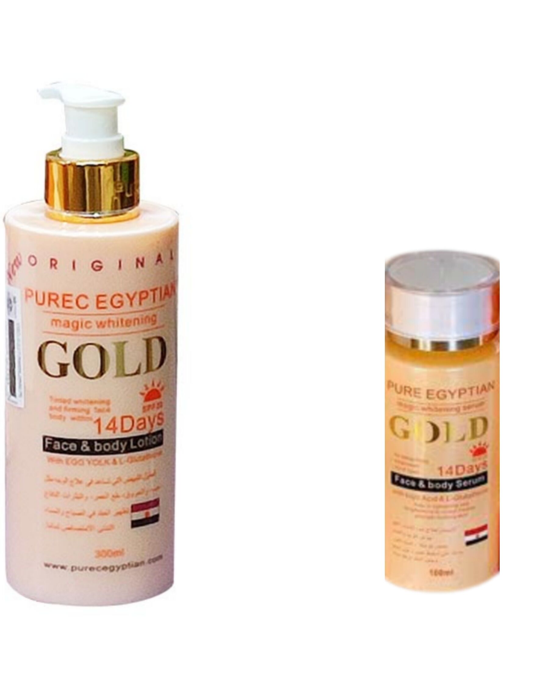 Purec Egyptian Magic Whitening Gold Lotion & Serum - Image 1