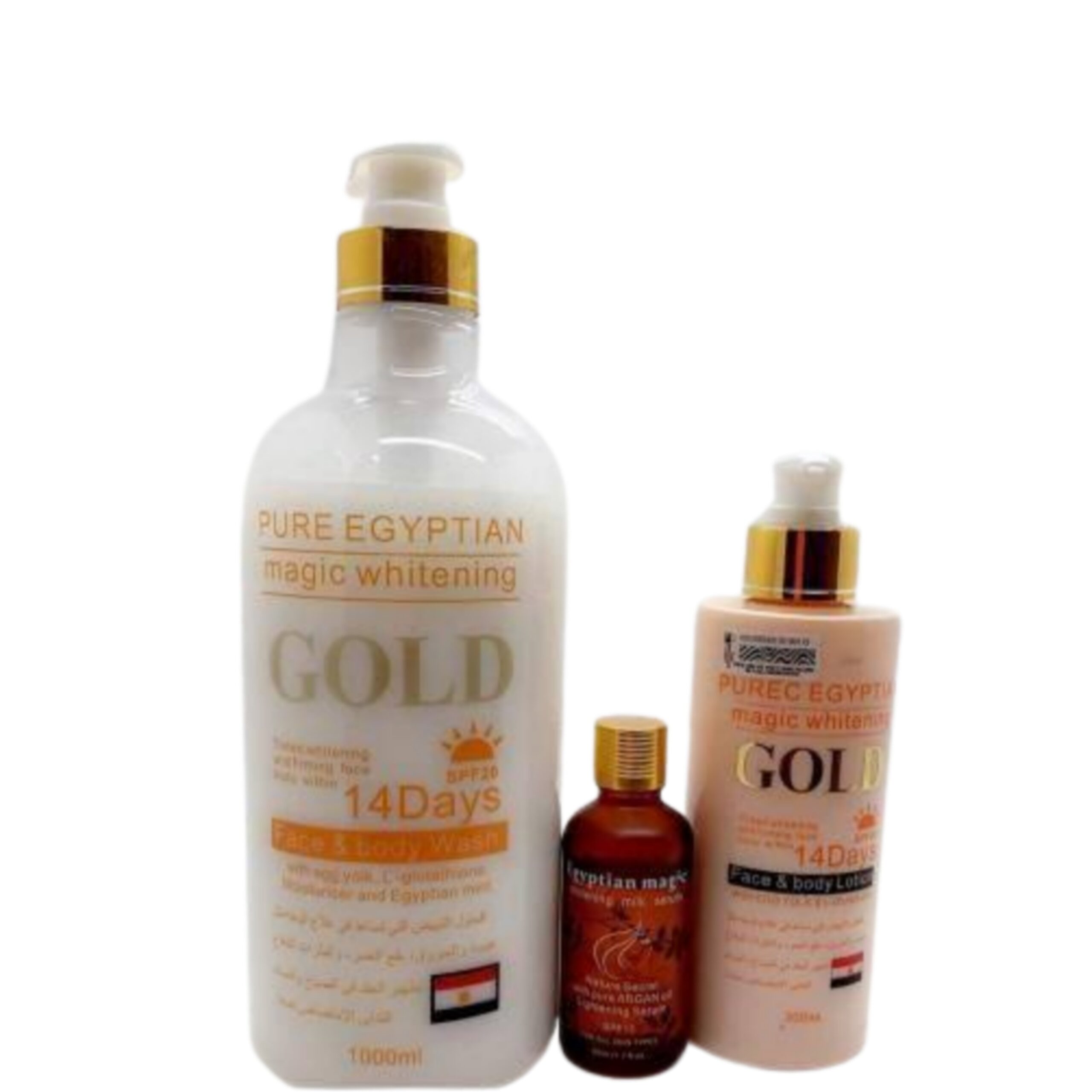 Picsart_22-03-15_18-10-35-502 Purec Egyptian Magic Whitening Gold Shower Gel+ Lotion & Oil - Image 1
