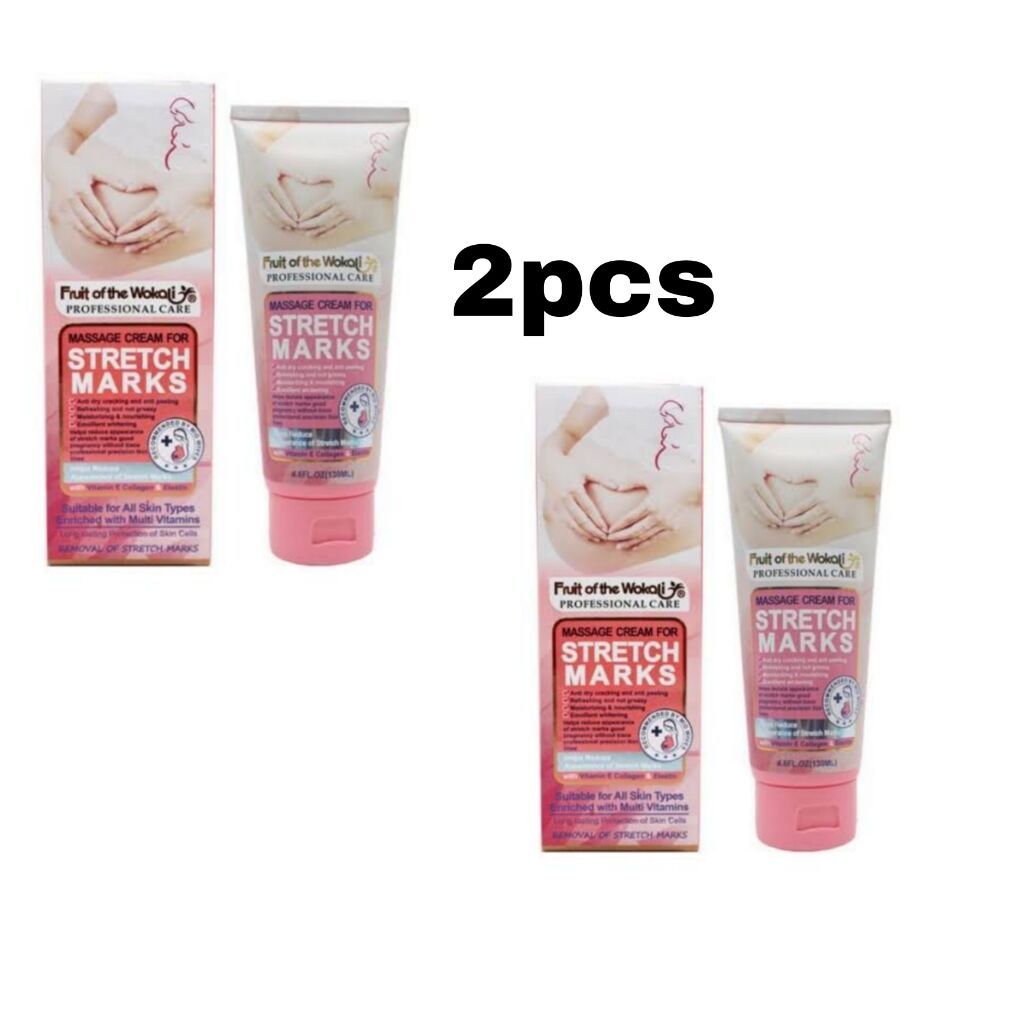 Picsart_22-03-23_12-17-47-963 Fruit Of Wokali Massage Cream For Stretch Marks 150ml - 2 Pieces - Image 1
