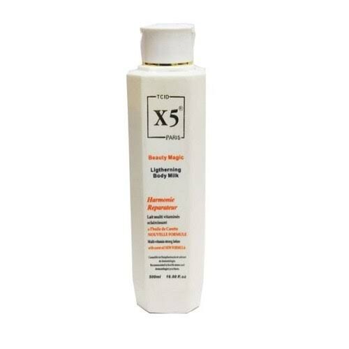 images (100) X5 Beauty Magic Skin Lightening Milk 500ml - Image 1