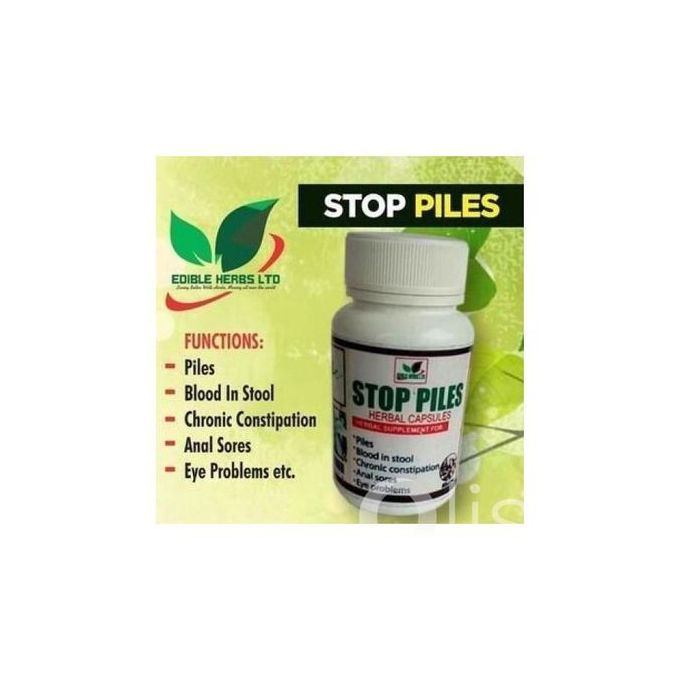 Stopile Edible Herbal CAPSULE For Pile, Blood In Stool, Anal Sore - Image 1