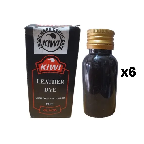 fds Kiwi Black Leather Dye - 60ml X 6 Pieces - Image 1