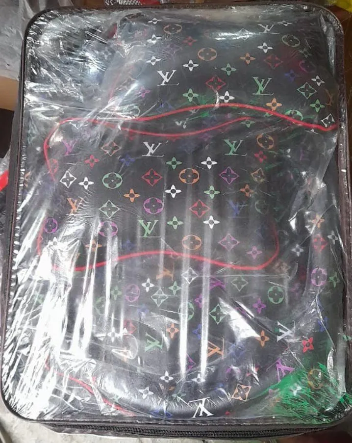 LV Crested Car Seat Cover Exotic Full Set - Image 1