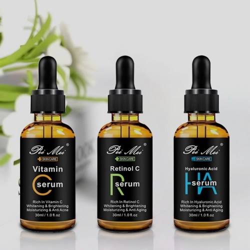 Pei Mei Vitamin C + Retinol C & HA Serums - 30ml Each - Image 1