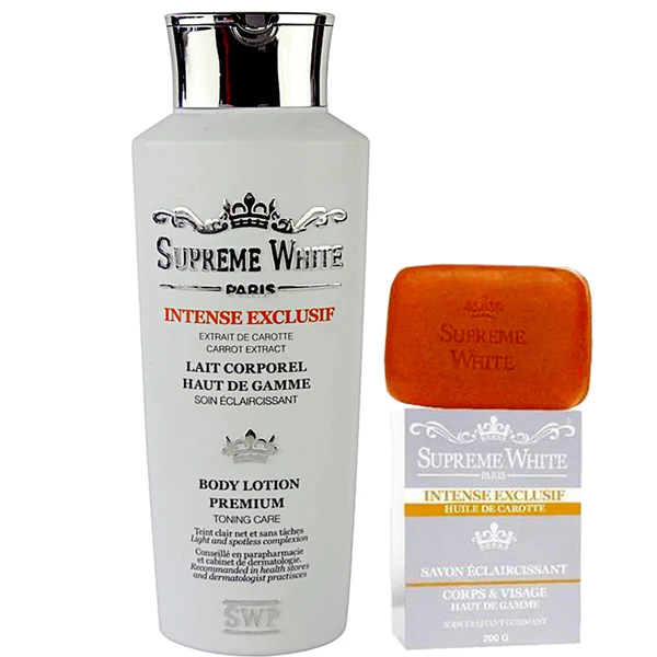 aw2 SWP Supreme White Paris Exclusive Intensive Carrot Body Lotion & Soap (Premium Toning Care) - Image 1