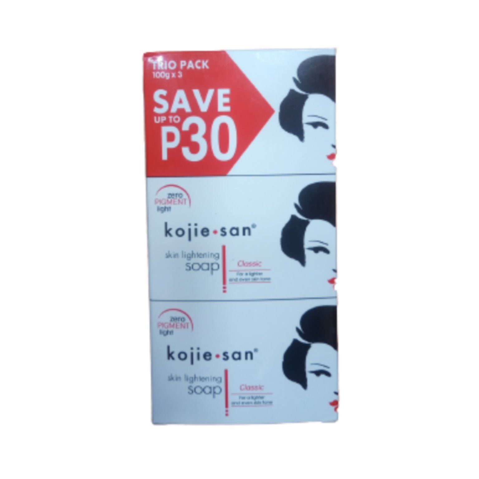 Kojie San Skin Zero Pigment Lightening Soap - 3 in 1 - Image 1